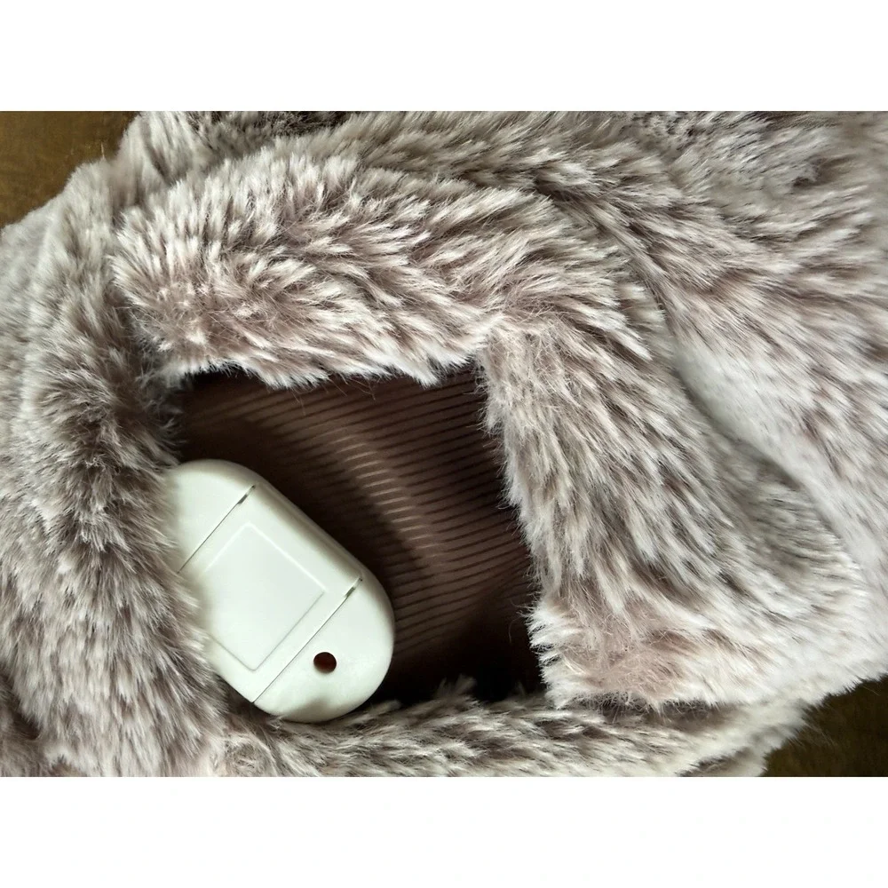 Faux Fur Heating‎ Pad with Hand Sleeve Portable Electric Heated